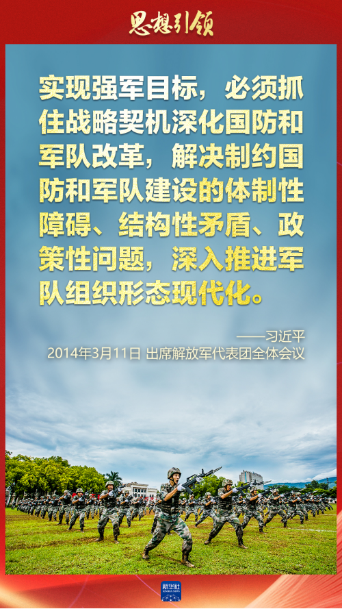 思想引領(lǐng)｜兩會(huì)上，習(xí)主席這樣談強(qiáng)軍之路