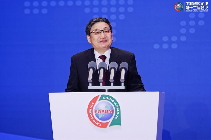 中國政府非洲事務(wù)特別代表劉豫錫在中非智庫論壇第十二屆會議開幕式上發(fā)表致辭。主辦方供圖