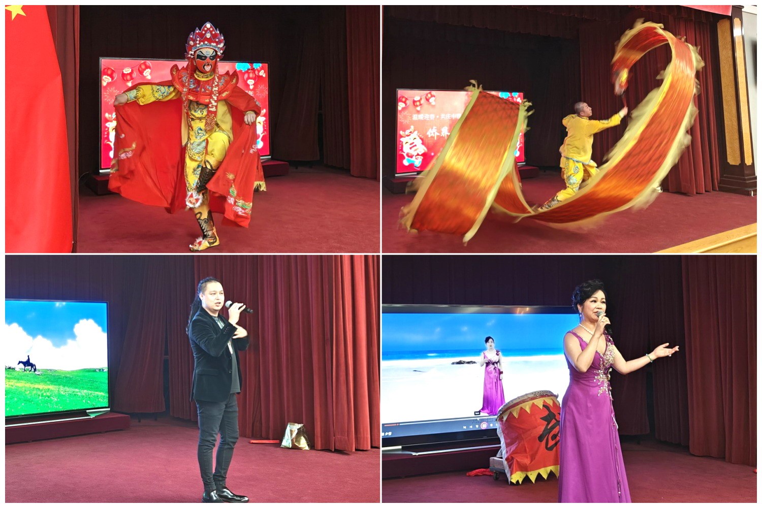 當(dāng)?shù)貎S界知名演員獻(xiàn)上精彩演出。主辦方供圖