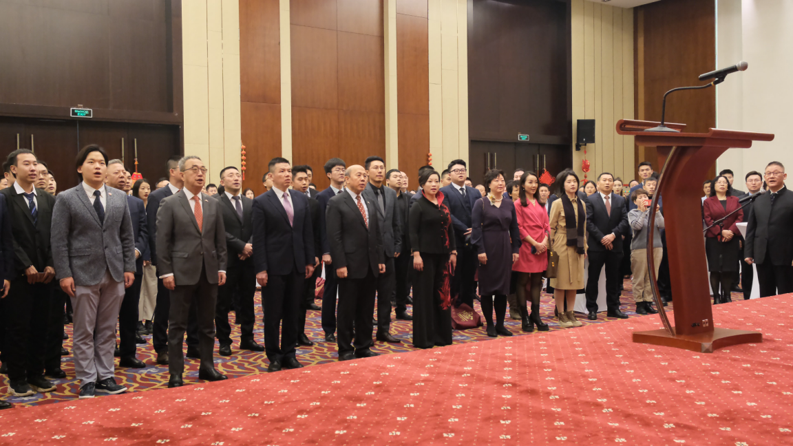駐白俄羅斯使館2024年新春招待會現(xiàn)場。 駐白俄羅斯使館供圖